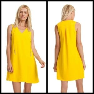 💕TRINA TURK💕 Bold Yellow Arleen Mini Shift Dress